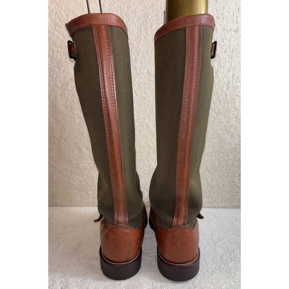 Chippewa Bull Hide Snake Proof Boots Viper Cloth Men\'s Size 8.5 D Hunting